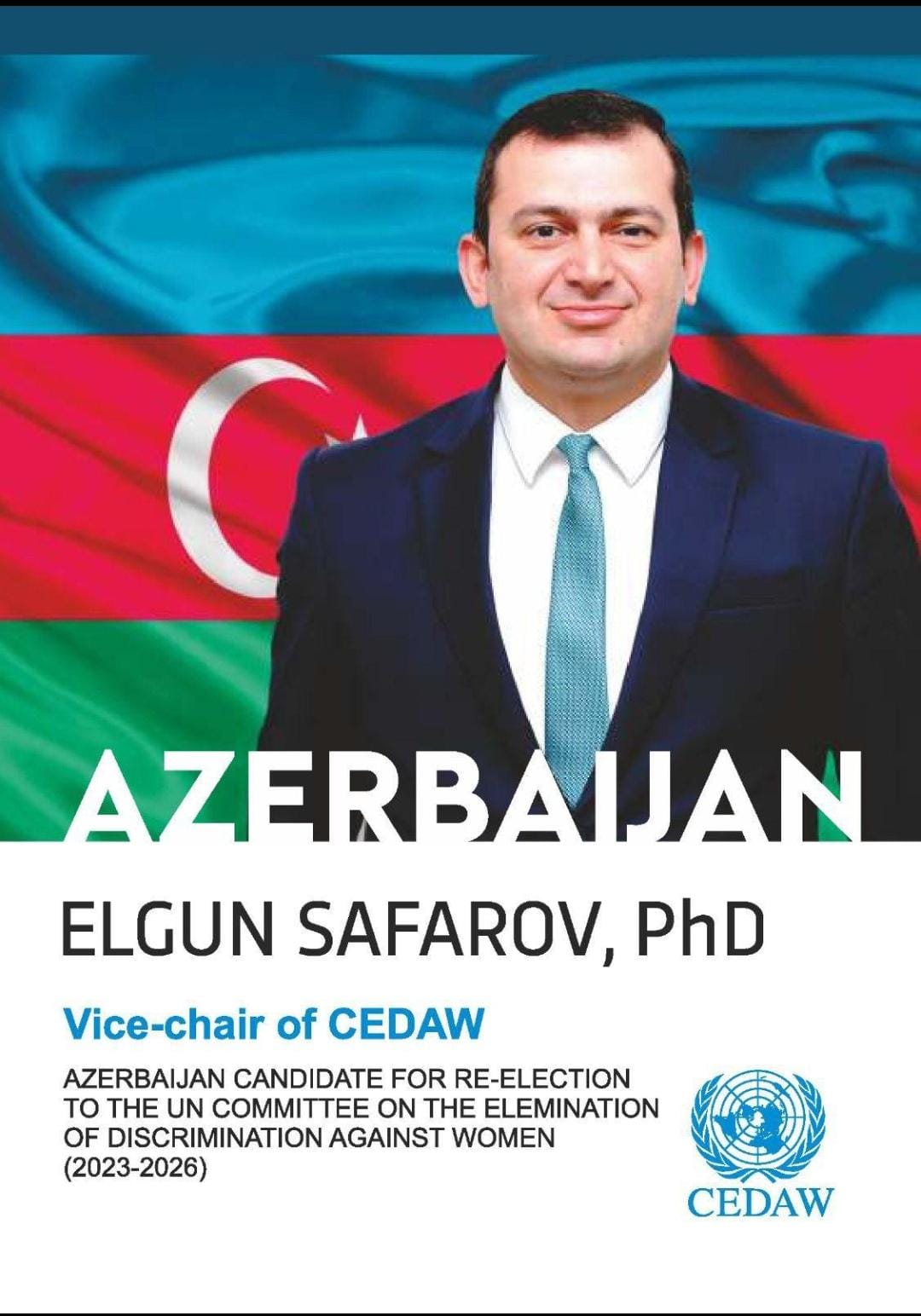 Elgun Safarov was re-elected to the UN CEDAW Committee